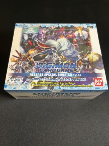 Digimon Release Special Booster Ver 1.0 Booster Box (BT01-03) Brand New Sealed