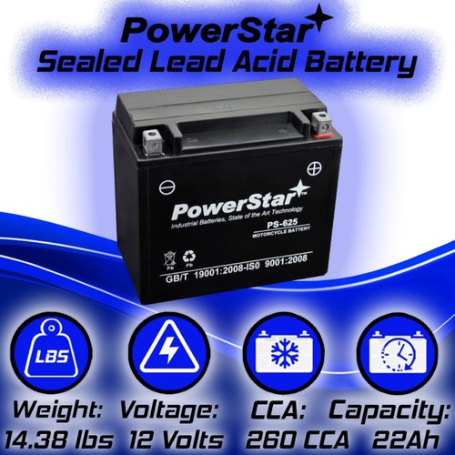 PowerStar YB16CL-B,PS-625 Motorcycle Battery For BMW R850C Classic 2001 to 2001 - Picture 7 of 10