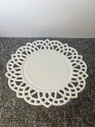 Vintage WESTMORELAND Milk Glass BOWL Diamond And Lace (O)