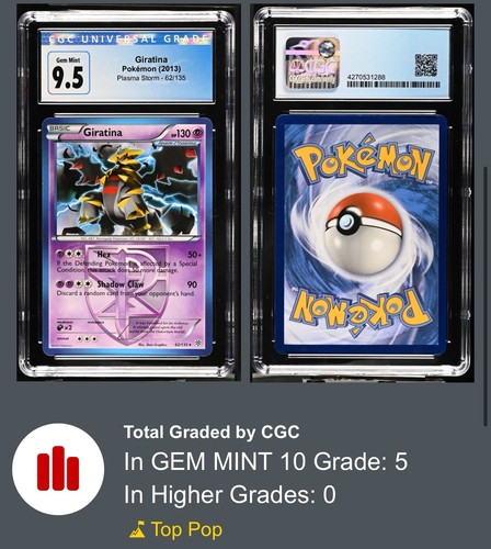 Giratina graded CGC 10 for sale on eBay
