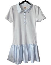 Free People Free-est Classic Charm Mini Dress Blue M Medium Ribbed Polo