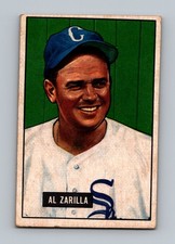 1951 Bowman #35 Al Zarilla GD-VG Vintage Baseball Card