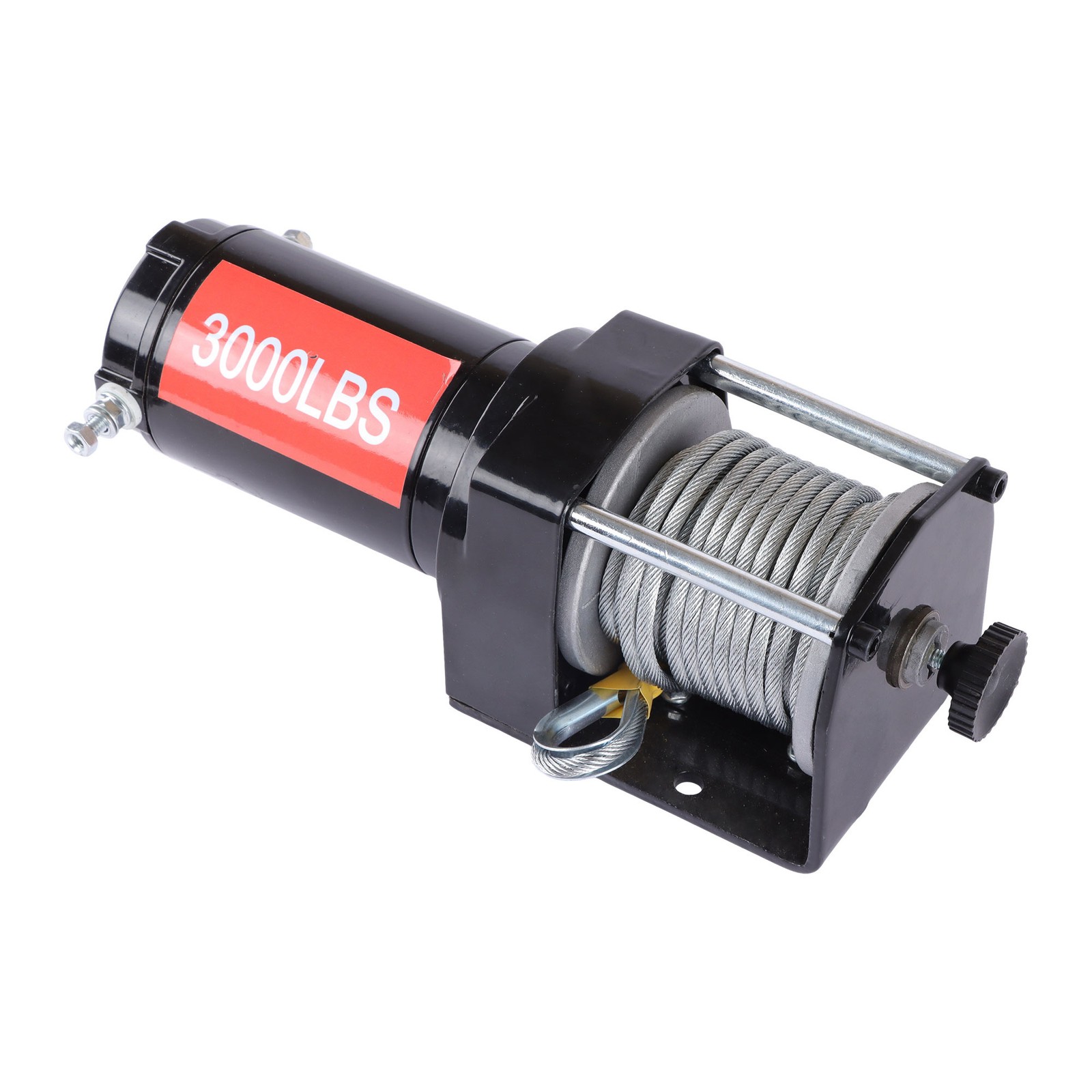 3000 lb Electric Winch 12VDC/1.3HP ATV Winch 3/16in*32ft Heavy Duty Steel Cable