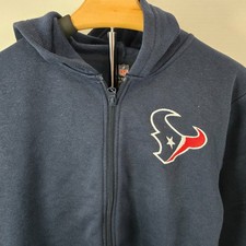 NFL Team Apparel Women's Houston Texans Full Zip Hoodie Sweatshirt Navy Size S