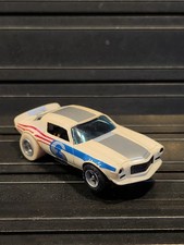 Vintage AURORA AFX Camaro Z28 6 Red/White/Blue HO Slot Car RUNS