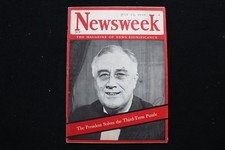 1940 JULY 22 NEWSWEEK MAGAZINE - PRESIDEN FRANKLIN D. ROOSEVELT COVER - NW 35