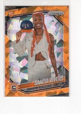 2025 Panini Prizm WNBA Saniya Rivers Rookie RC #150 ORANGE ICE PRIZM