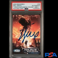 Will Smith 2002 Inkworks Men In Black II Notable Quotables Auto PSA Authentic 