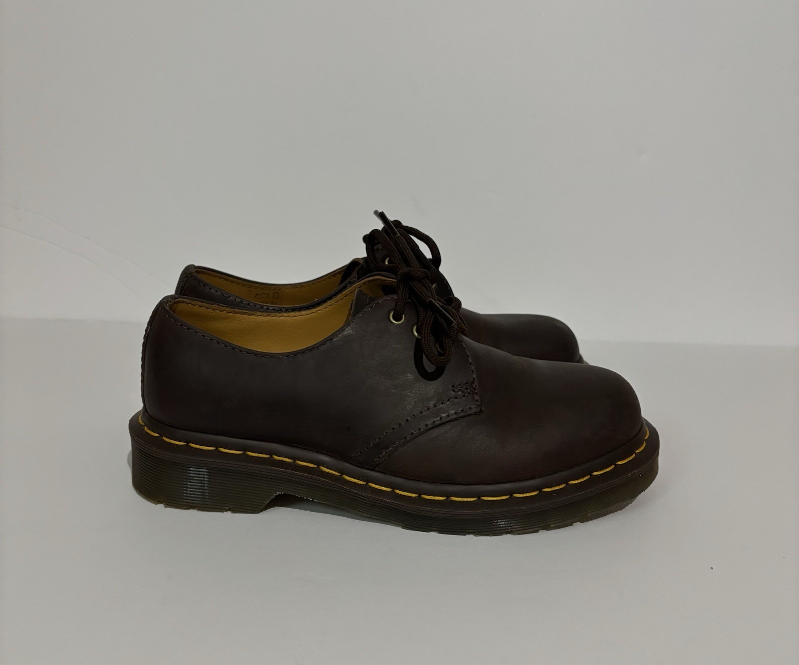 Dr Martens Leather Oxford Shoes Youth Size 4 Brown 1461