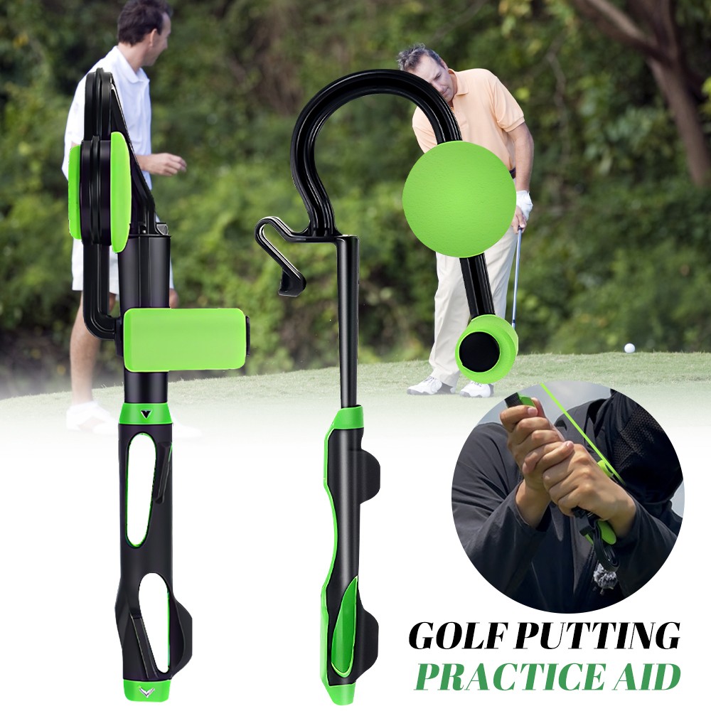 Square Set Golf Swing Trainer - Instant Feel-Based Feedback Fixes Your Contact