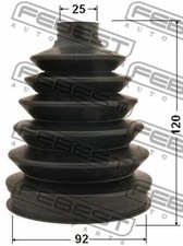 FEBEST 1995-2008 Acura RSX Boot Outer CV Joint Kit PVC 92x120x25 0317P-057