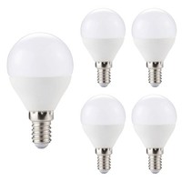 Kobi E14 Led-Lampe Globe 5W 420Lm 6000K Tageslichtweiß 5 StüCk
