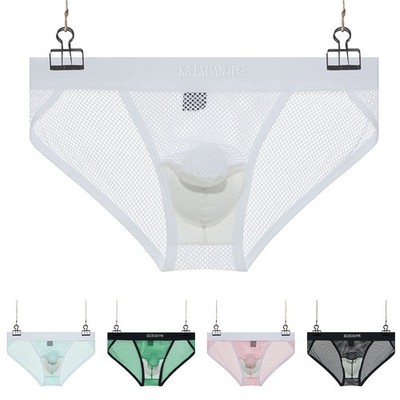 Netz Slip für Schlafzimmer für Club Hohlnetz Atmungsaktiv Stretch Stoff für M