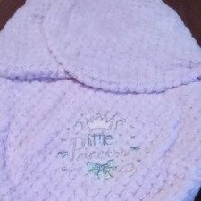 Pink Embroidered Princess Baby Blanket - Little Princess Theme