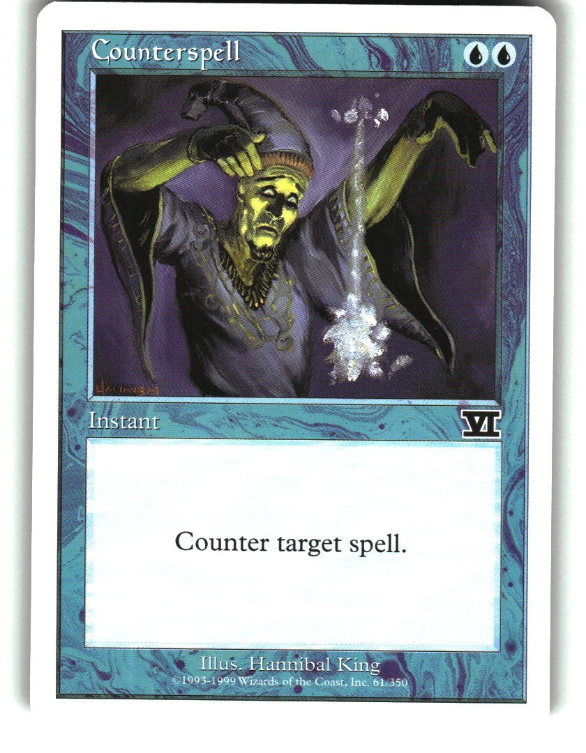 Magic the Gathering - Classic Sixth Edition Counterspell 61 Common 1999