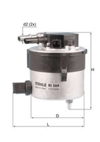 NEU - Mahle KL569 Kraftstofffilter FüR Ford Mazda Volvo