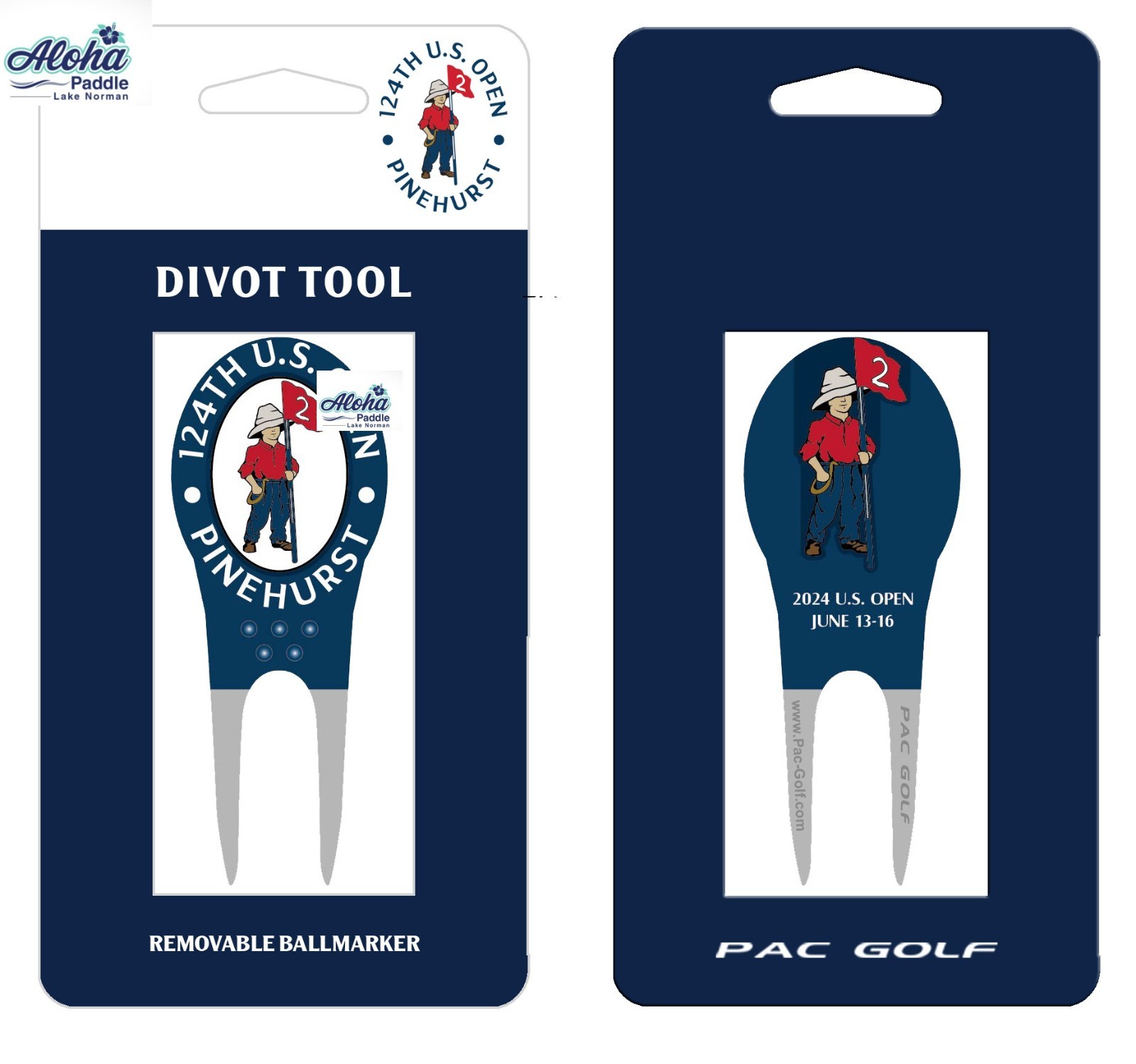 2024 Pinehurst 124th US Open Championship Divot Tool w/ 2 Ball Markers NEW