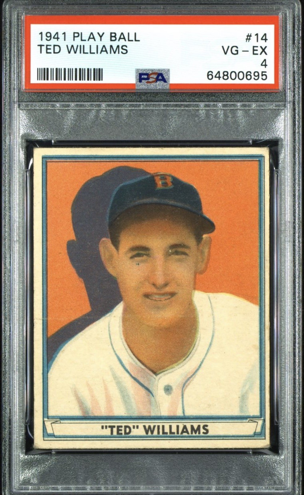 1941 PLAY BALL #14 TED WILLIAMS PSA 4 HOF