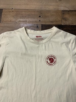 Fjallraven Shirt Mens Medium White 1960 Logo Graphic Outdoor Tee Casual
