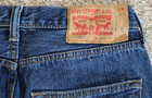 Wonderful Levi's 501 Mens Straight Leg Jeans W32 L32 Soft Dark Blue button 32x32 — photo 3
