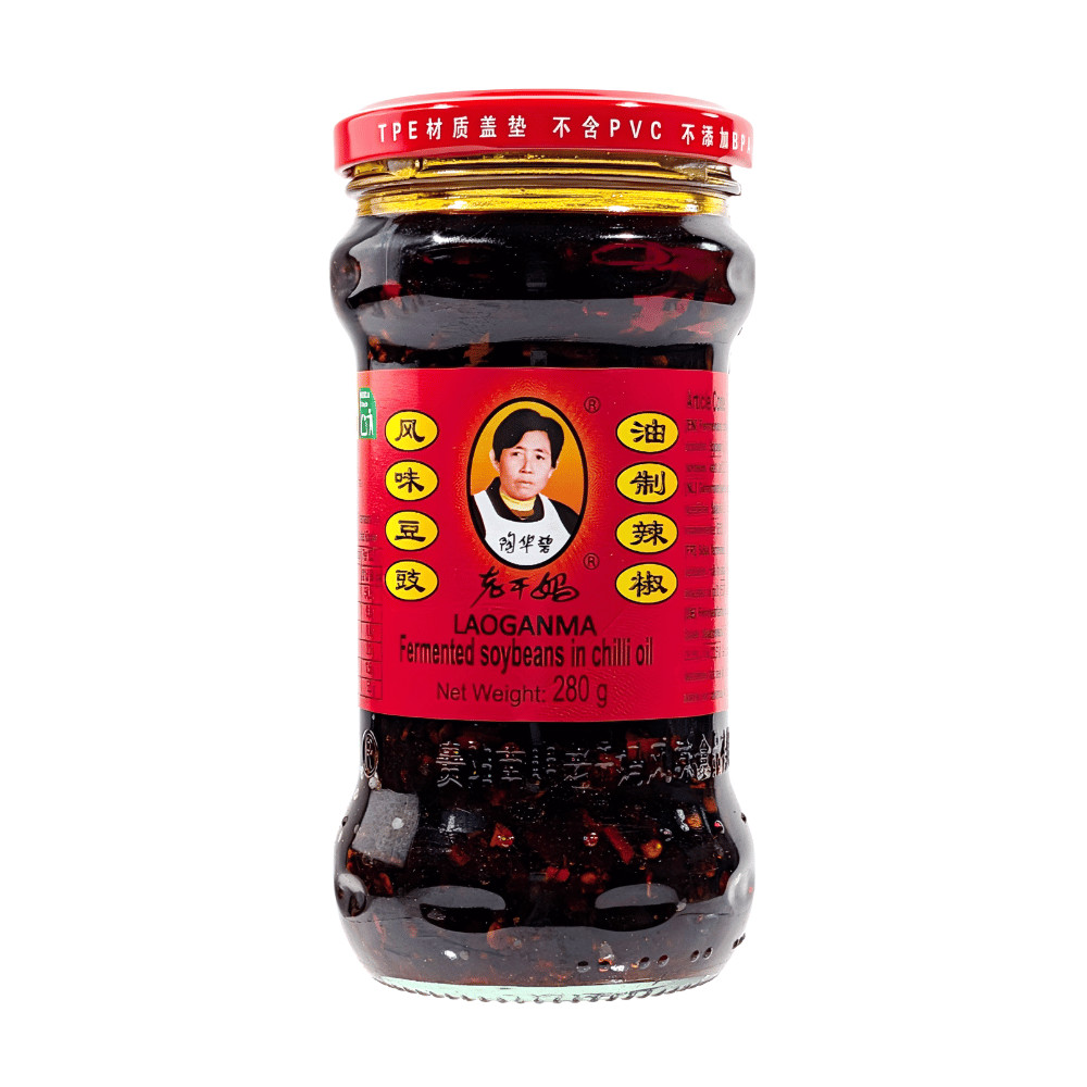 Laoganma Fermented Soybeans in Chilli Oil Chinese Spicy Dipping Sauce 280g 老干妈