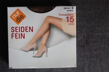 nur die Seidenfein Strumpfhose Gr. 38 - 40 Amber 15 den seidig glänzend Neu OVP
