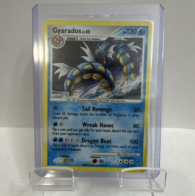 Nintendo Pokemon TCG Gyarados 19/100 Stormfront Holo Auto Eng 2007 HP 130