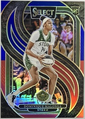 Dominique Malonga Red & Blue Prizm 26/399 Premier 2025 Select WNBA Rookie RC