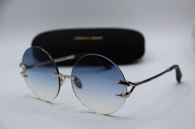 NEW ROBERTO CAVALLI SRC006 COL.594B SILVER BLK GRADIENT SUNGLASSES W/CASE 63-17