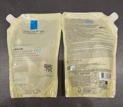 2 Pack - LA ROCHE POSAY LIPIKAR HUILE LAVANTE AP+ 400ml Cleansing Oil - REFILL 