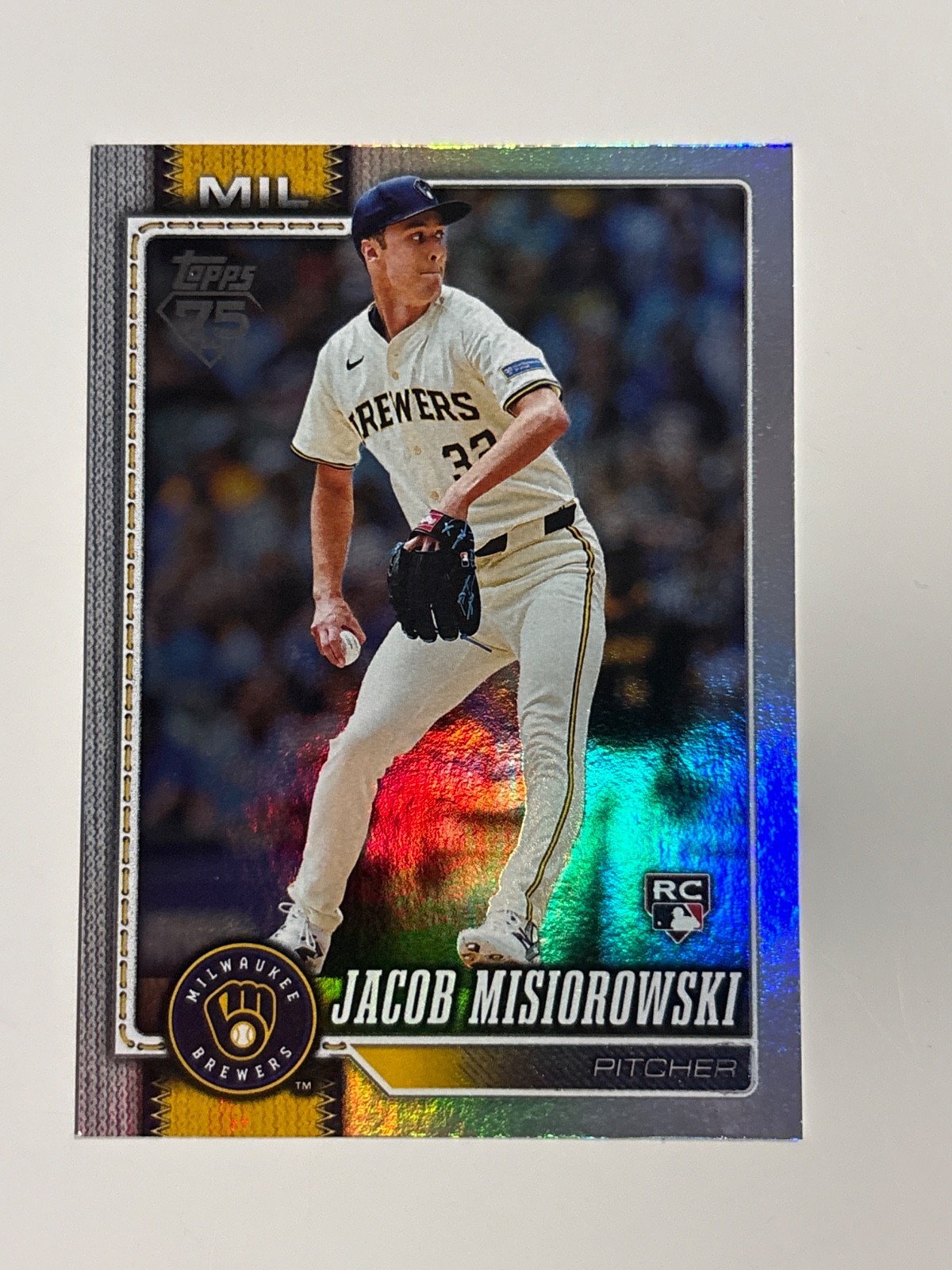 2026 Topps Series 1 Jacob Misiorowski #10 Rainbow Foil (RC)