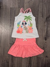 TOMMY BAHAMA Girls Outfit tang top  skort Size 4