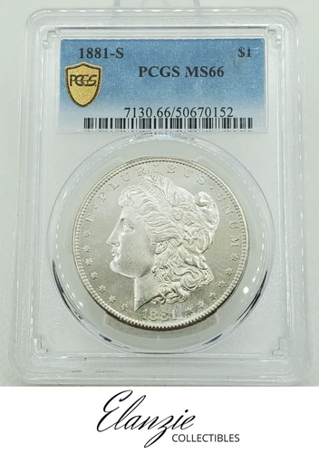 1881-S Morgan Silver Dollar PCGS MS66
