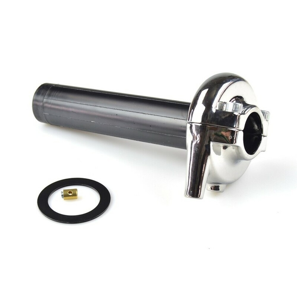 Free Shipping Vintage Chrome Throttle Domino Rally Without Grips 3942.03.60 For