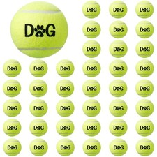 Yunsailing 40pk Dog Tennis Balls 2.5" w/ Carry Bag - Fetch, Training, Play