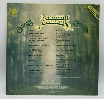 LP - The Carpenters   Beautiful Moments