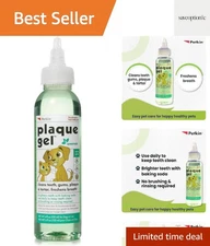 No Brush Plaque Remover Gel for Pets - Fresh Breath & Whiten Teeth, 4 fl oz