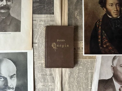 1897 Puschkin Onegin Werke Russische Literatur Александр Пушкин Онегин Bücher - Bild 1 von 4