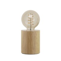 Eglo Tischlampe Turialdo Industrial Vintage Holz Stahl E27 Nachttischlampe