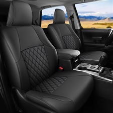 Huidasource Upgrade 4Runner Seat Covers, Front  Rear 2-Row Leather Seat Protect