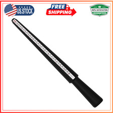 PHYHOO Ring Sizer Gauge Mandrel Black Ring Sizing Measure Stick Wedding Finger S