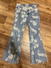 Free people Naomi floral flare Jeans Used