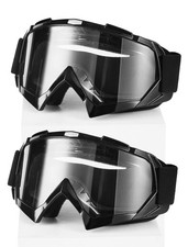 Motocross Dirt Bike Goggles 2Pack Windproof Dustproof ATV Racing Eyewear