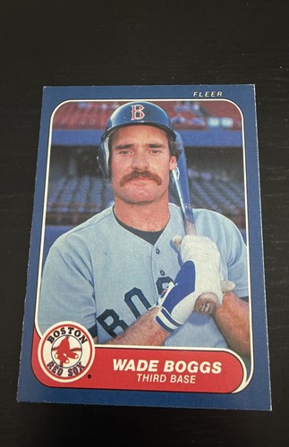 Wade Boggs #341 1986 Fleer card