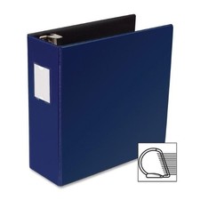 Business Source BSN33119 4" Slanted D-ring Binder Blue