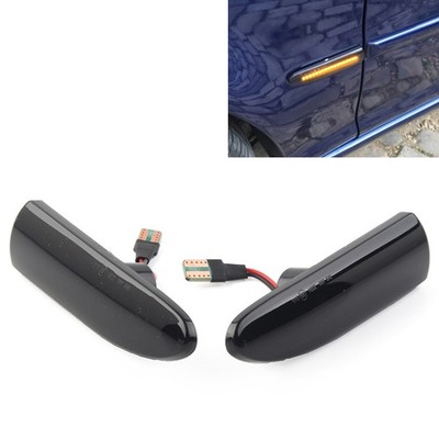 LED Dynamic Side Marker Light Turn Signal Lamp For Jaguar X-Type 02-09 Smoked