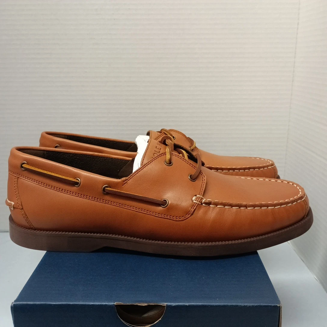 Cole Haan Boat Shoe Leather Upper Casual Shoes for Men for  display picture 1