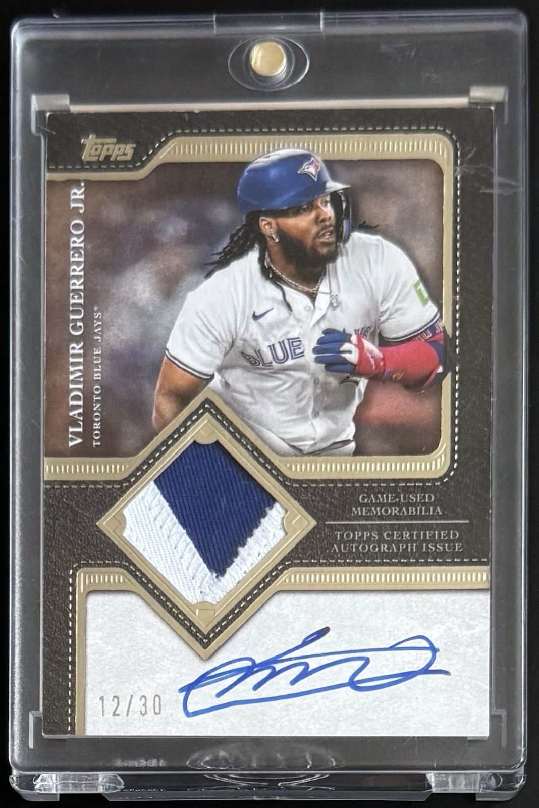 Vladimir Guerrero Jr. Auto /30 2025 Topps Flagship Collection Autograph Patch