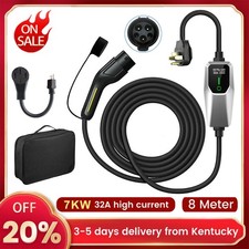 32A 7KW EV Charger Type 2 Smart Electric Vehicle Fast Charger Charging Station