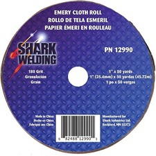 Shark Industries 1" x 50 Yds. A/O Emery Cloth Roll 180 Grit